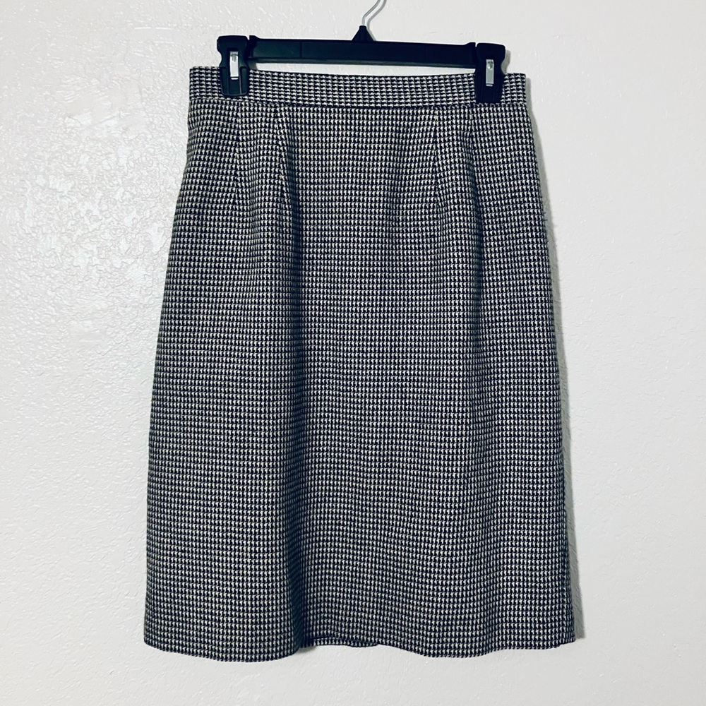 Worthington Wool Pencil Skirt (Houndstooth)